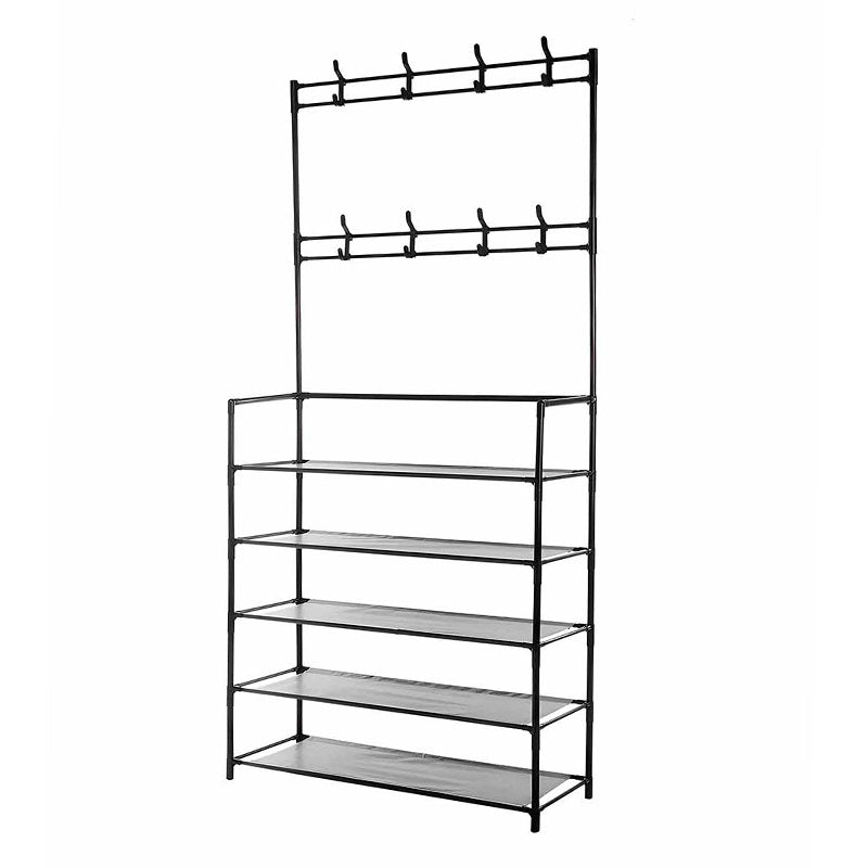 RACK CON PERCHEROS MULTIUSOS 3 EN 1